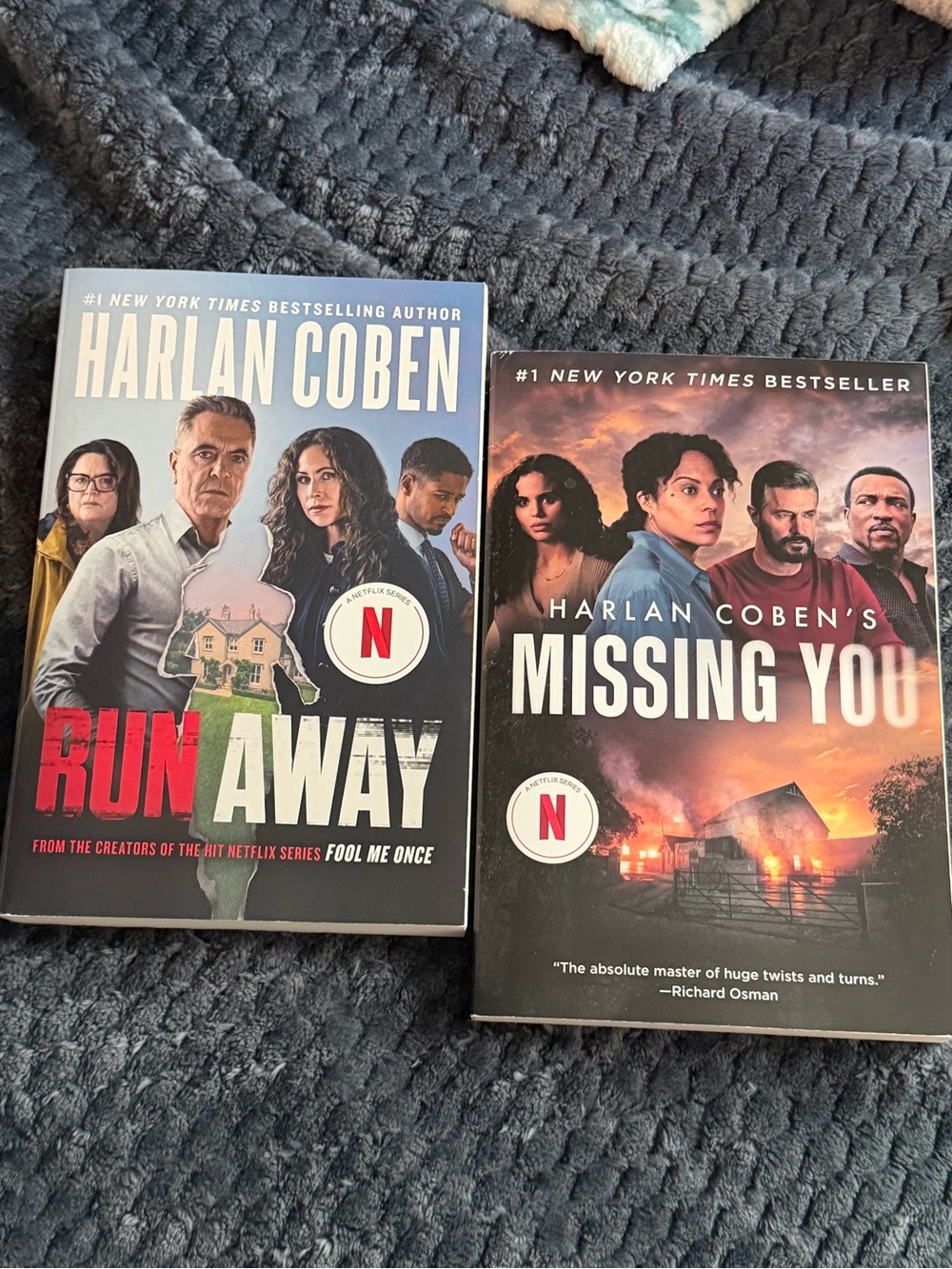 Run Away & Missing You Paperback Book Set - Blue/Black Covers
